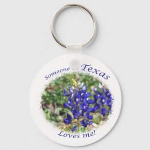 Bluebonnet "Quelqu'un au Texas m'aime." Porte-clés