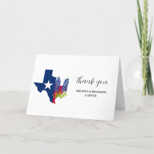Bluebonnets Blue Floral Texas Mariage Merci