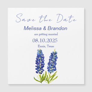 Bluebonnets Blue Floral Texas Rustic Mariage