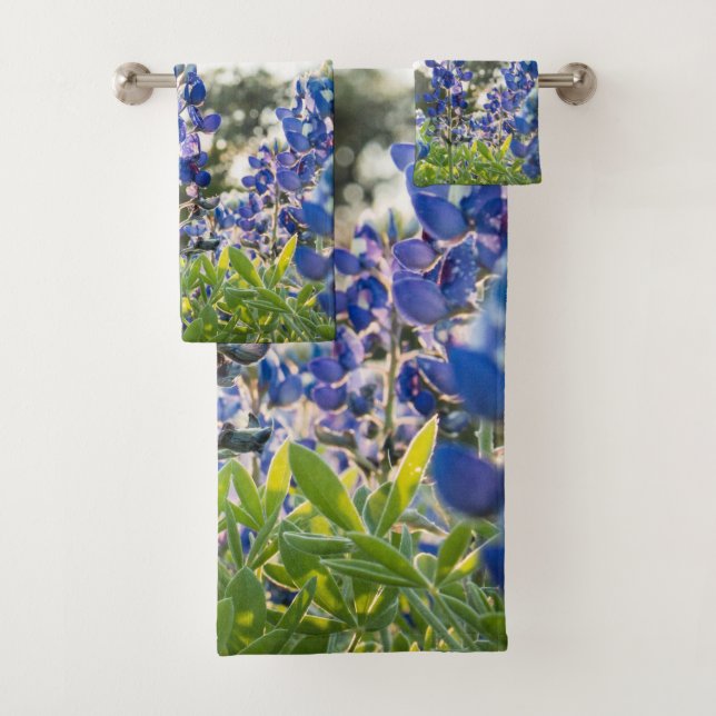 Bluebonnets Fleurs Bleues Texas Texan State Floral (En situation)