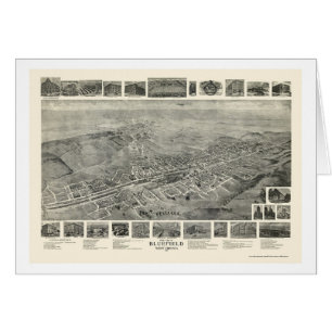 Bluefield, carte panoramique de WV - 1911
