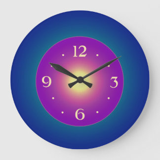 Bluegreen Atmosphérique avec horloge centre violet