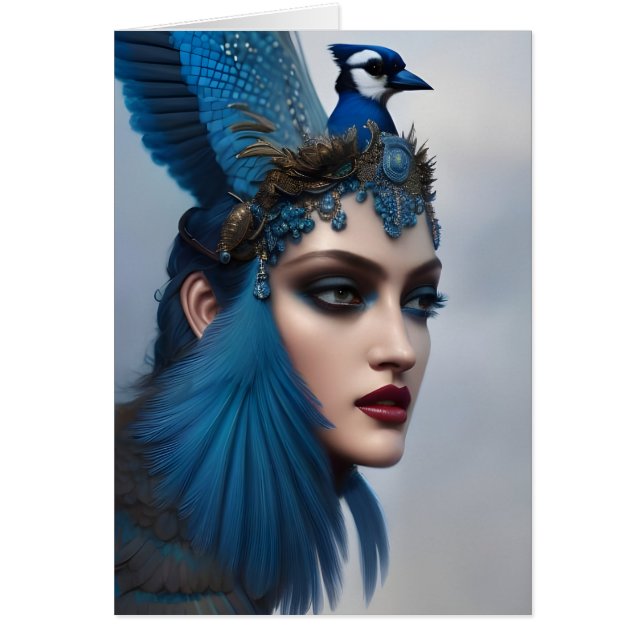 Bluejay Goddess Toutes les occasions Carte de voeu (Devant)