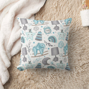Blues and Grays : Coussins de crèches stylés