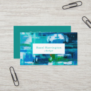Blues personnalisables pour Carte de visite de pei