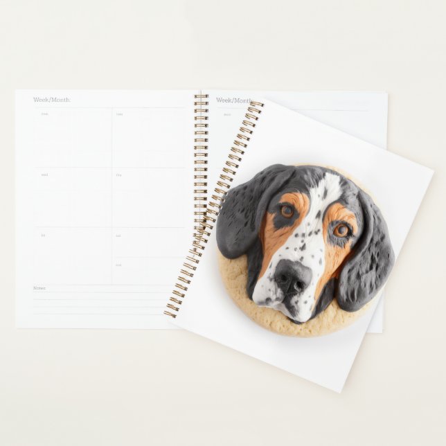 Bluetick Coonhound Dog 3D inspiré (Devant avec enveloppe)