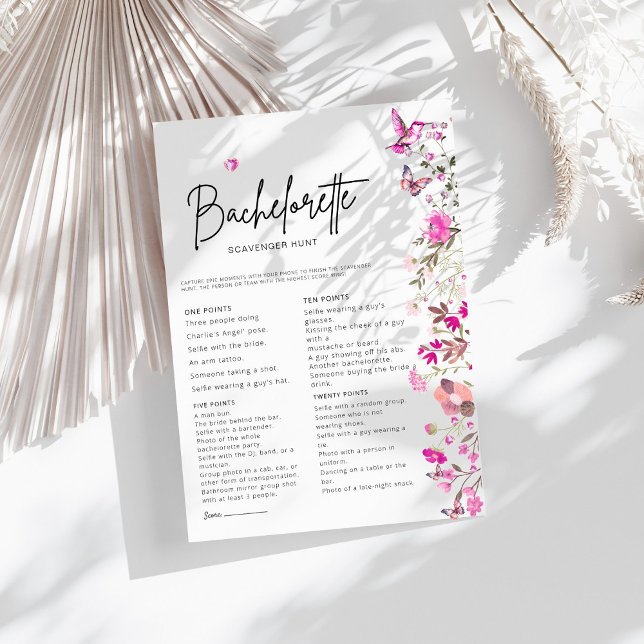 Blush Bachelorette Chasse au trésor Jeu nuptiale (Créateur téléchargé)