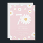 Blush Daisy 70th Birthday Invitation<br><div class="desc">🌼 Célébrez un grand jalon avec notre 70e Invitation anniversaire de marguerite! 🎉 Parfait pour honorer le 70e anniversaire d'un être aimé, cette invitation super présente de belles marguerites et une calligraphie élégante. Personnalisez-le avec tous les détails de la fête pour créer une célébration mémorable et unique. Faites de cet...</div>