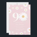 Blush Daisy 90th Birthday Invitation<br><div class="desc">🌼 Célébrez un grand jalon avec notre 90e Invitation anniversaire de marguerite! 🎉 Parfait pour honorer le 90e anniversaire d'un être aimé, cette invitation super présente de belles marguerites et une calligraphie élégante. Personnalisez-le avec tous les détails de la fête pour créer une célébration mémorable et unique. Faites de cet...</div>
