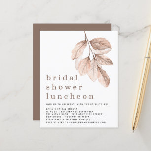 Blush de Budget Invitation pour un déjeuner de bab