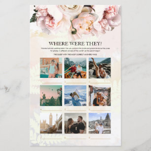 Blush Floral Où étaient-ils le jeu nuptial