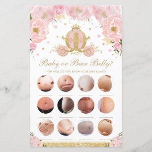 Blush Floral Princess Jeu de ventre de bébé ou de