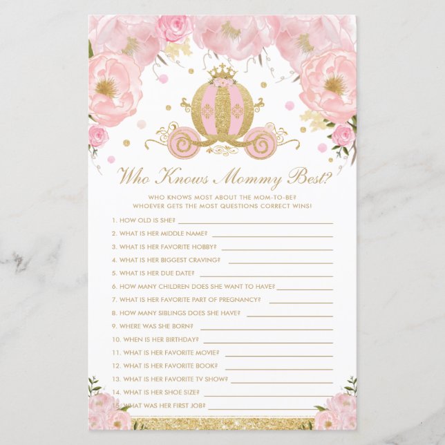 Blush Floral Princess Qui Connaît Maman Meilleur J (Devant)