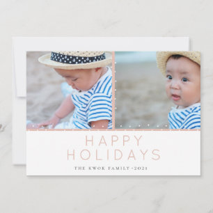 Blush Holiday Tidings Carte photo