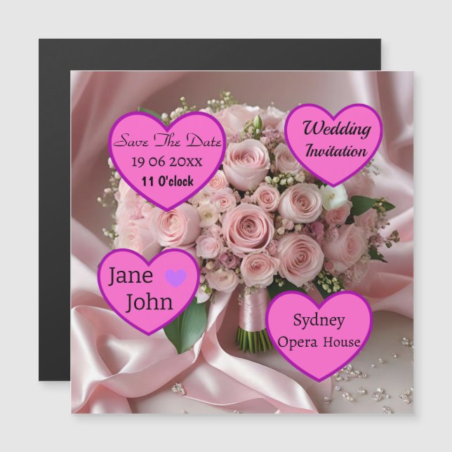 "Blush of Love : A Bouquet of Timeless Romance" (Devant / Derrière)