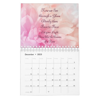 Blush of Pink Floral 2023 Calendrier