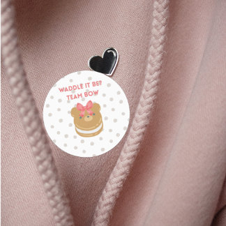 Blush Pink Girl Vote Bet Reveal Party Sticker
