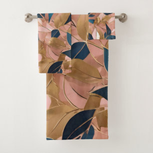 Blush Pink Gold Boho Collection Feuille populaire
