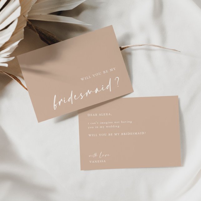 Blush Pink Serez-Vous Mon Invitation De Femme D'Ac (Créateur téléchargé)