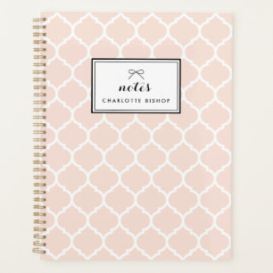 Blush Quatrefoil Motif personnalisé