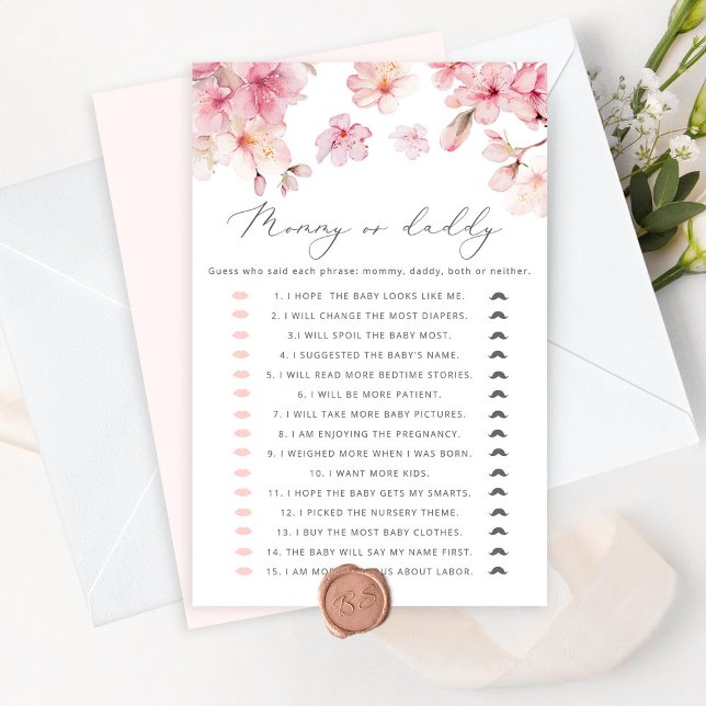 Blush rose Devinez qui a dit It maman ou papa jeu (Créateur téléchargé)