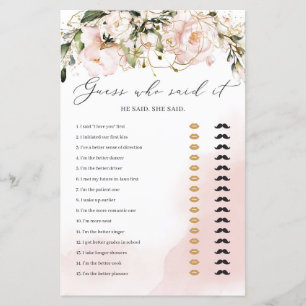Blush Rose Floral Boho Devine Qui A Dit Que C'Étai