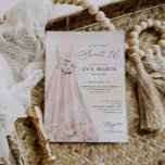 Blush Rose Floral Sweet 16 Anniversaire Invitation<br><div class="desc">Élégant rose rose rose floral sucré 16 Invitation d'anniversaire. Objets correspondants dans notre magasin Cava Party Design.</div>