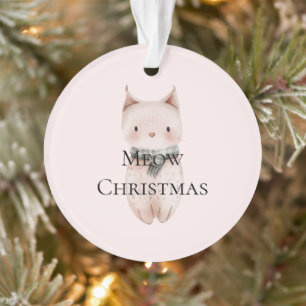 Blush rose Meow cadeau de chat de Noël