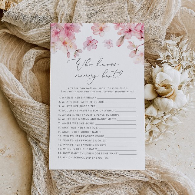 Blush rose Qui connaît maman meilleur jeu de baby  (Créateur téléchargé)