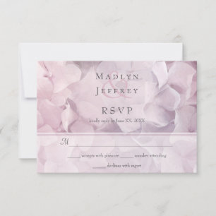 Blush rose violet Hydrangea Mariage floral RSVP