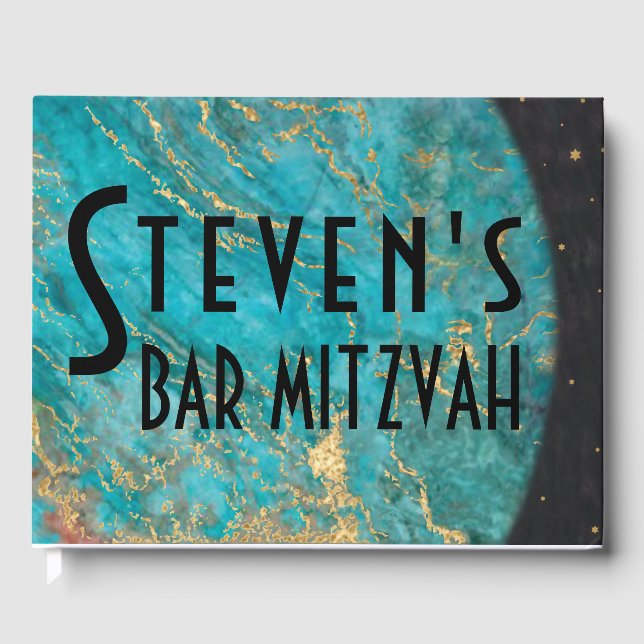 BM Bat ou Bar Mitzvah Sortir de ce livre d'hôtes d (Recto)