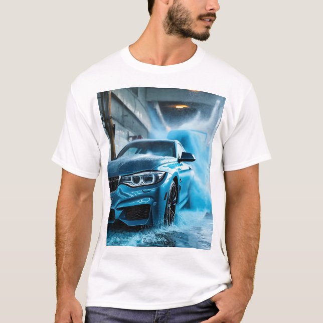 "BMW Blue : T-shirt Homme pour les amateurs de voi (Devant)
