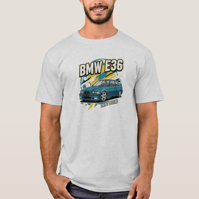 BMW E36 M3 : Conception de T-shirt avec légende de (Devant)