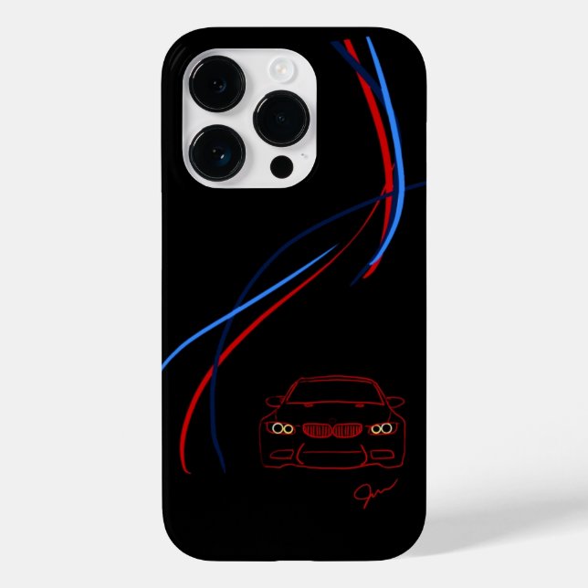 BMW M3 Stripes iPhone 14 Coque (Verso)