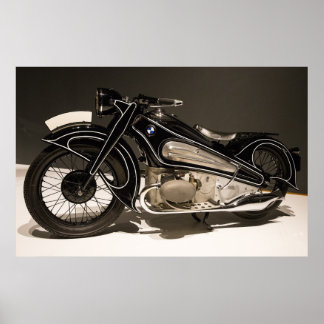 BMW MOTORCYCLE 1934 R7 CONCEPT ART DÉCO POSTER