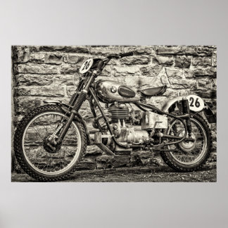 BMW MOTORCYCLE POSTER