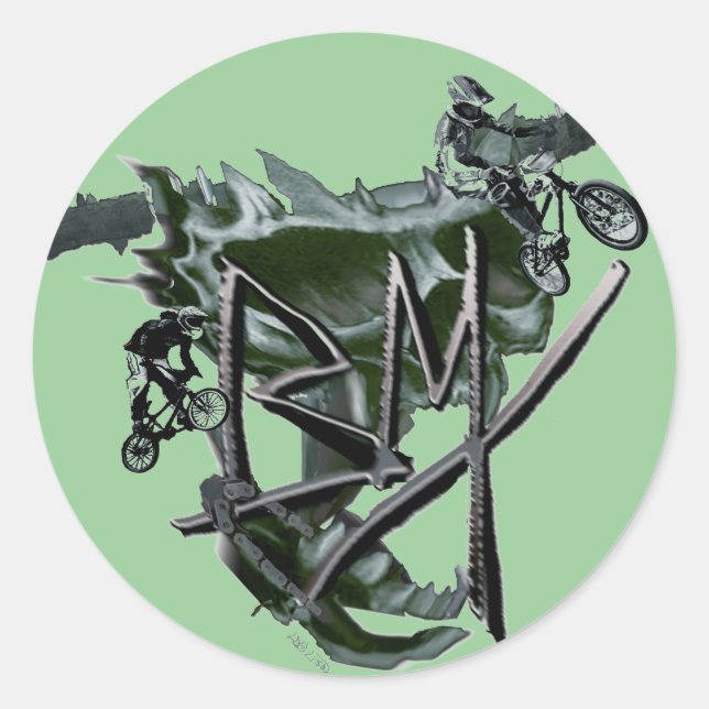 BMX 2 autocollant (Devant)