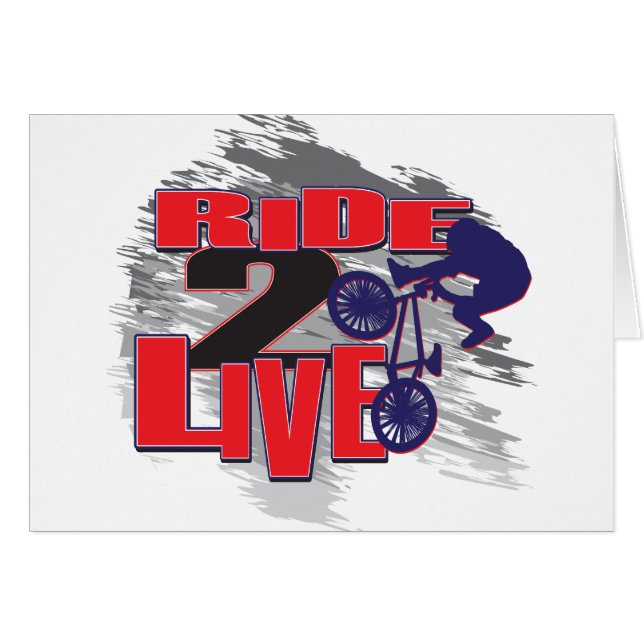BMX Biker Ride pour vivre (Devant horizontal)