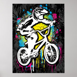Bmx classique - Bmx Freestyle Bmx Poster Imprimer