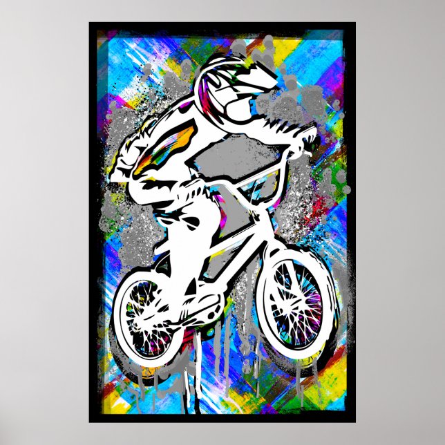 Bmx classique - Bmx Freestyle Bmx Poster Imprimer (Devant)