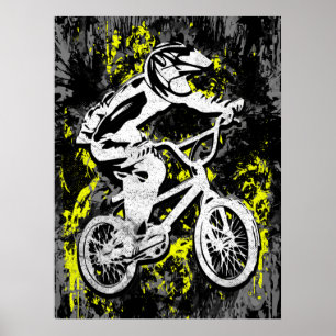 Bmx Racing vintage - Bmx Bike - Bmx Poster Imprime