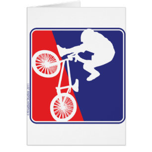 BMX Rider en rouge blanc et bleu