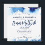 B'NAI MITZVAH INVITATION lettré à la main bleu aqu<br><div class="desc">par kat massard >>> kat@simplysweetPAPERIE.com <<< Un design d'invitation ultra-cool et moderne pour le B'NAI MITZVAH de vos enfants CONSEIL :: 1. Pour modifier/déplacer des graphiques et des polices et ajouter du texte - cliquez sur le bouton "customiser". - - - - - - - - - - - -...</div>