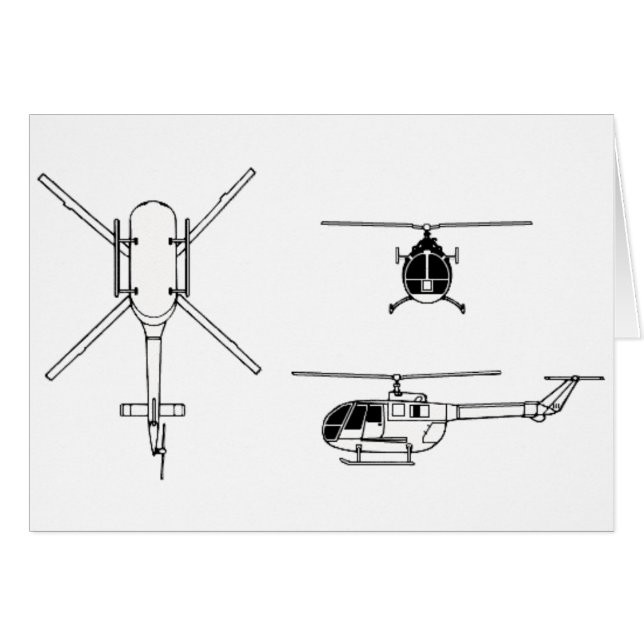 BO-105 (Devant horizontal)