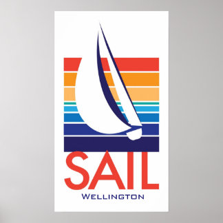 Boat Color Carré_SAIL poster Wellington