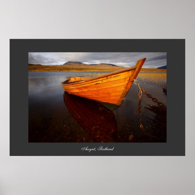 Boat on Loch. Poster by cARTerART (Devant)