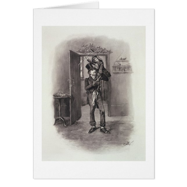 Bob Cratchit et Tim minuscule, de 'Charles Dickens (Devant)