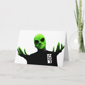 Bob écarte la carte de voeux de violence