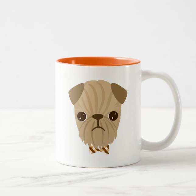 Bob la tasse de griffon de Bruxelles (Droit)