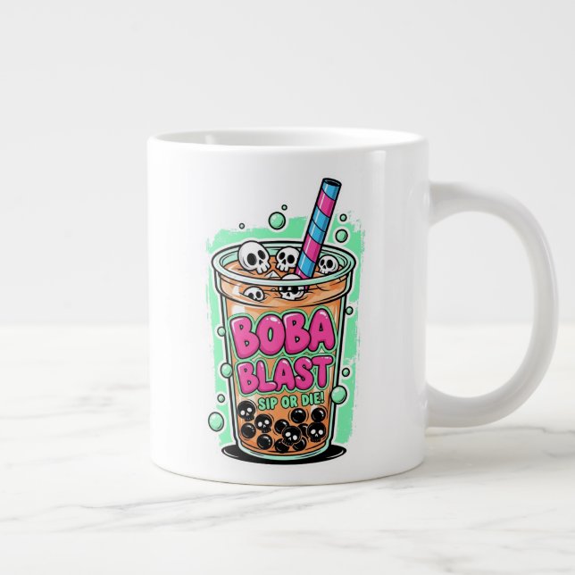 Boba Blast – Sip or Die ! Grand mug de spécialité (Droite)